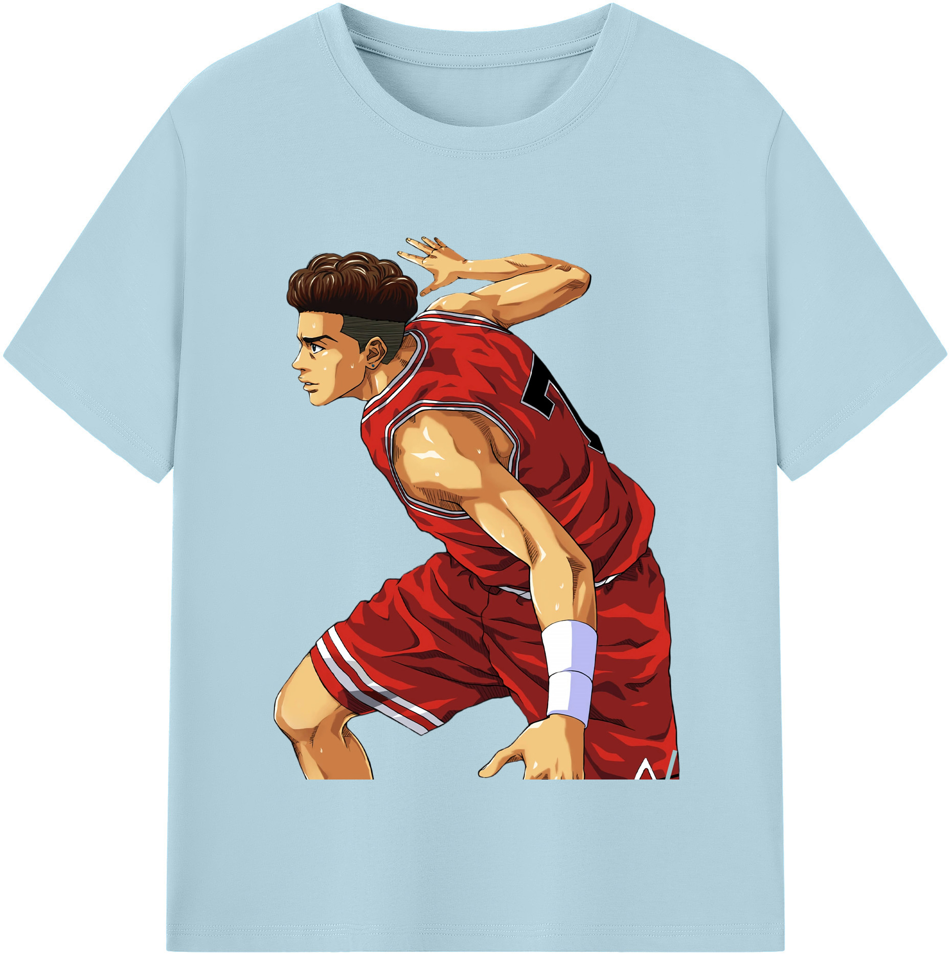 SLAM DUNK／スラムダンク 綿100％半袖Tシャツ（フロントプリント）